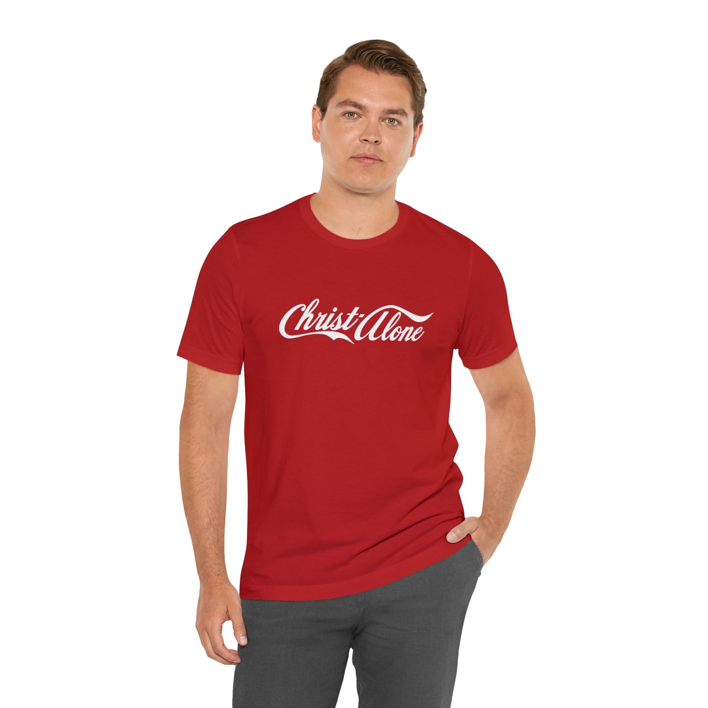 Christ Alone Cola Style T-Shirt