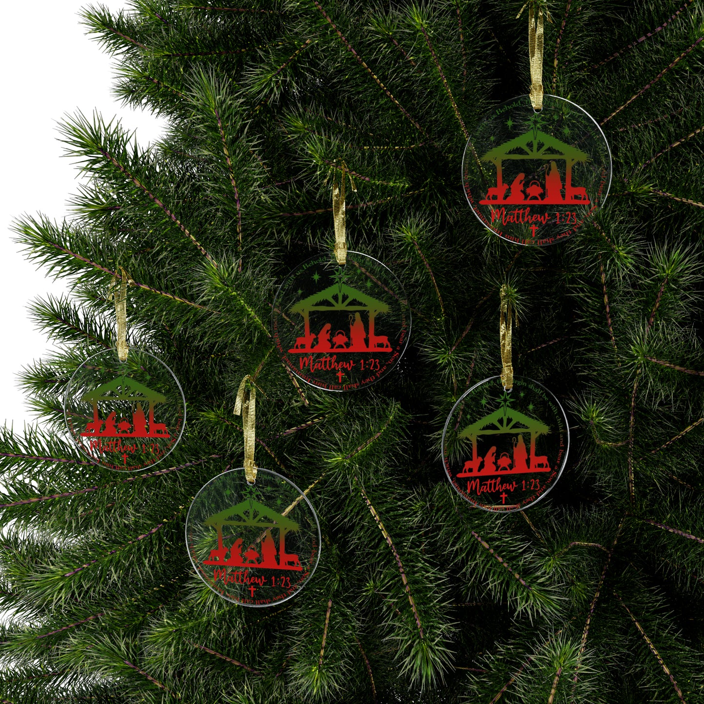 Matthew 1:23 - Acrylic Ornaments