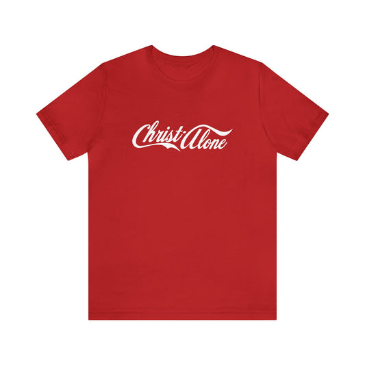 Christ Alone Cola Style T-Shirt