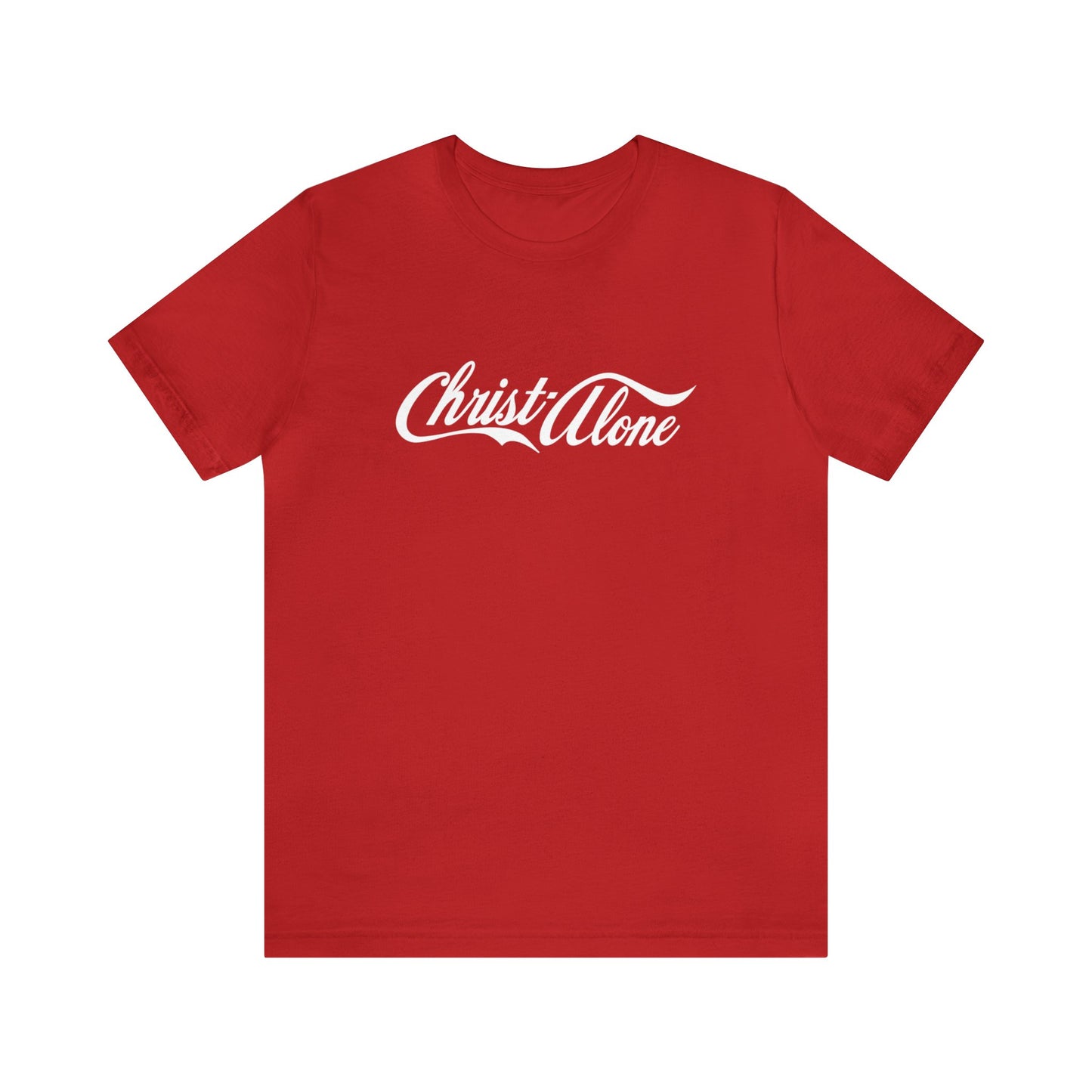 Christ Alone Cola Style T-Shirt