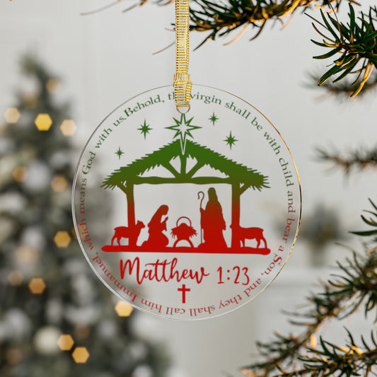 Matthew 1:23 - Acrylic Ornaments