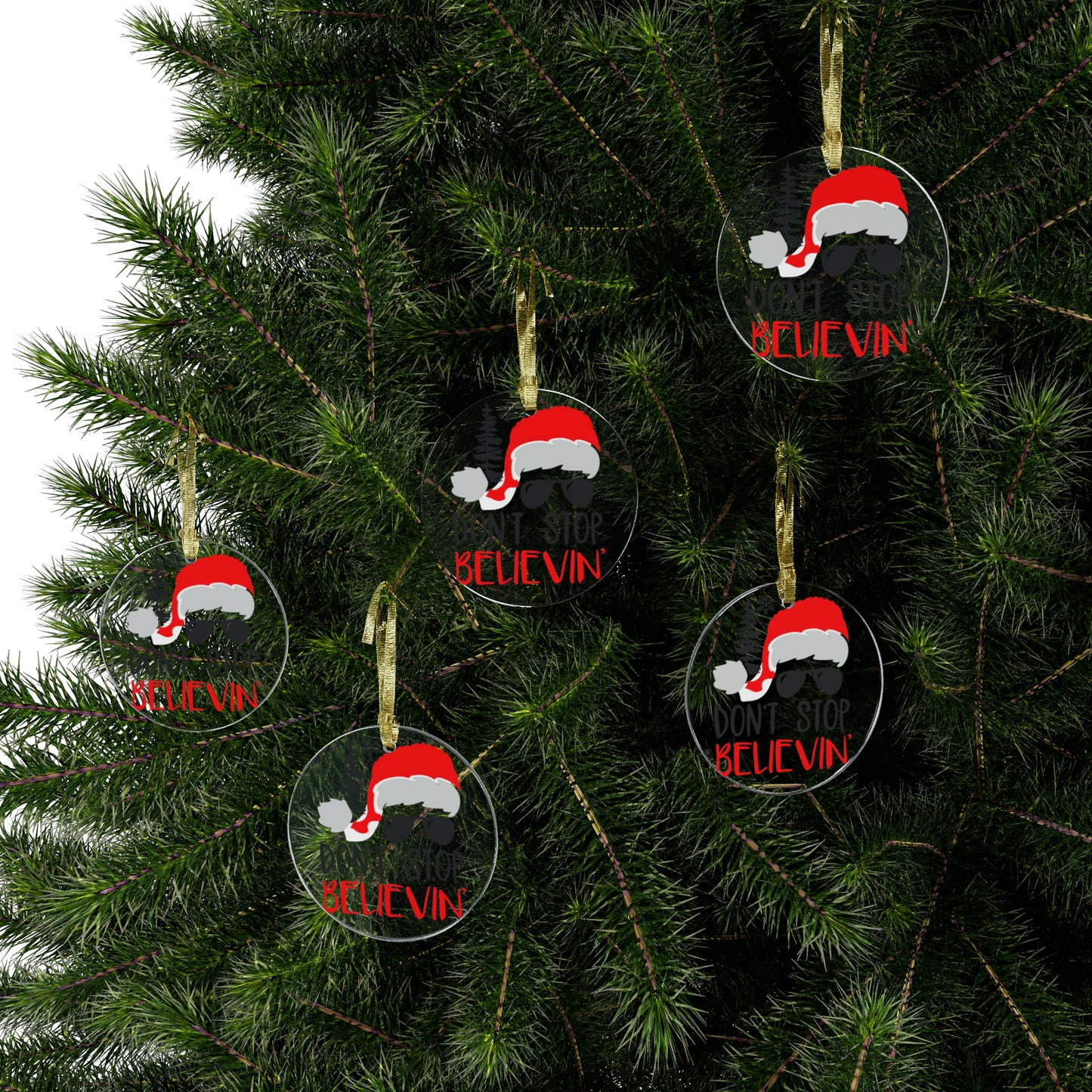 Don't Stop Believin' - Acrylic Ornaments