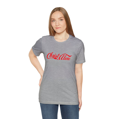 Christ Alone Cola Style T-Shirt