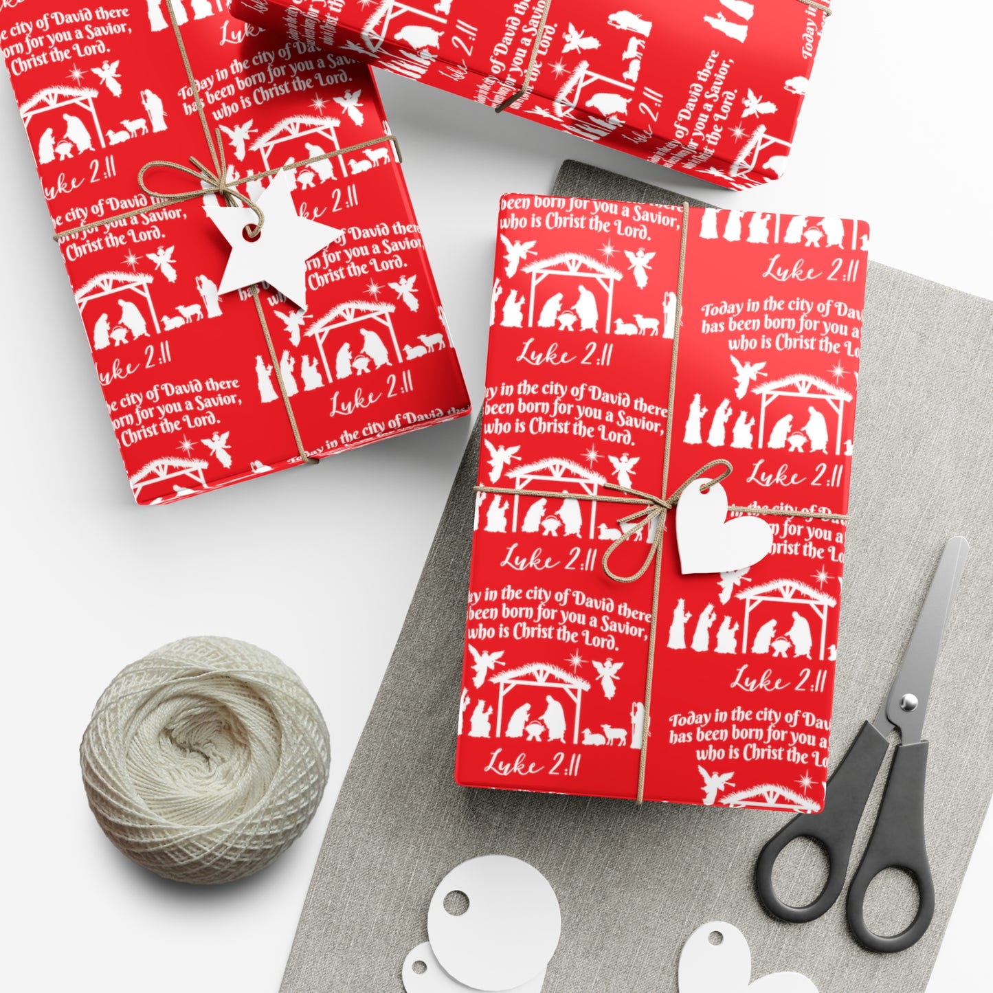 Luke 2:11 Gift Wrap Papers