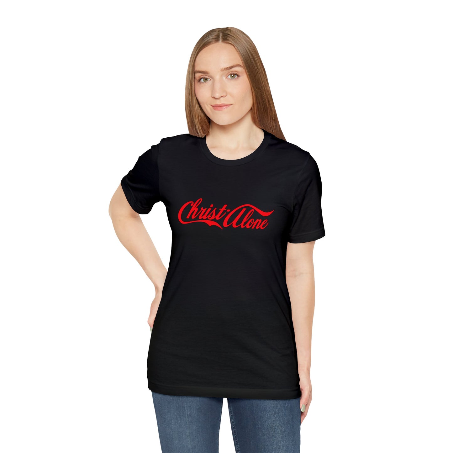 Christ Alone Cola Style T-Shirt