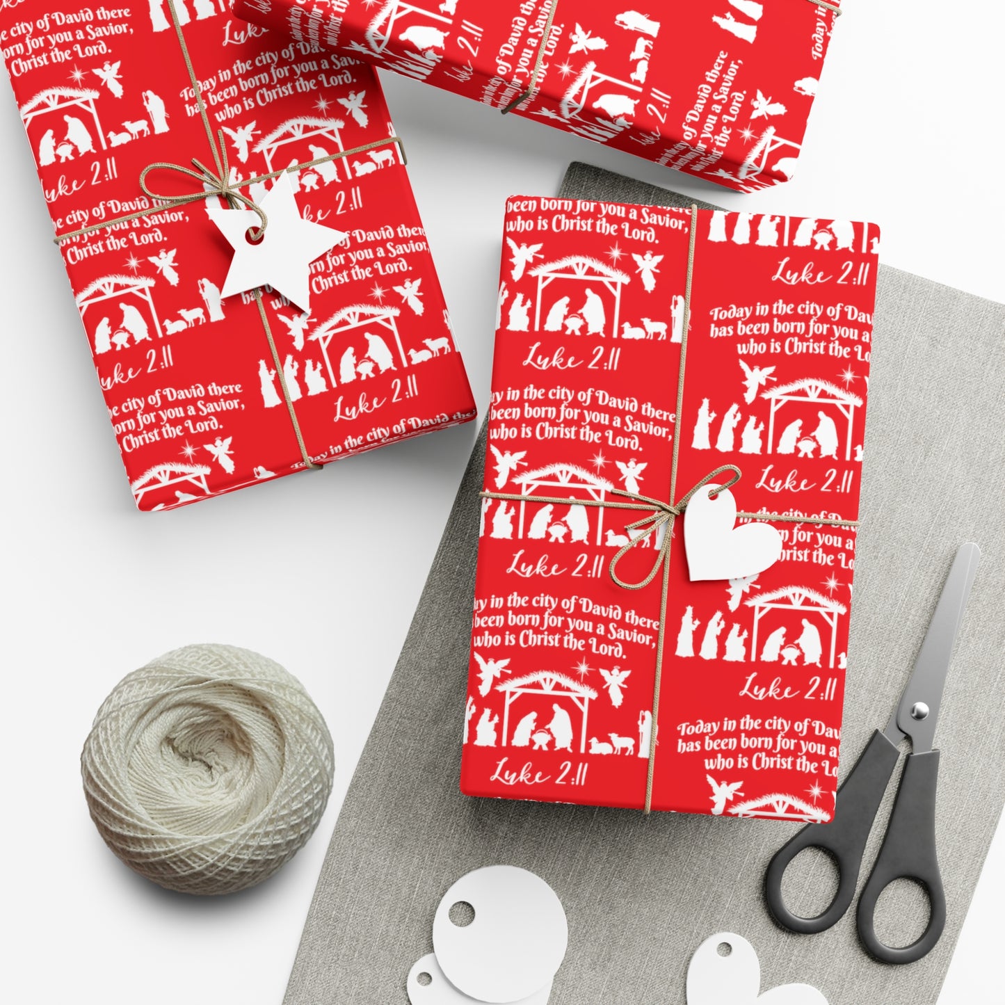 Luke 2:11 Gift Wrap Papers