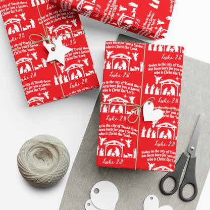 Luke 2:11 Gift Wrap Papers