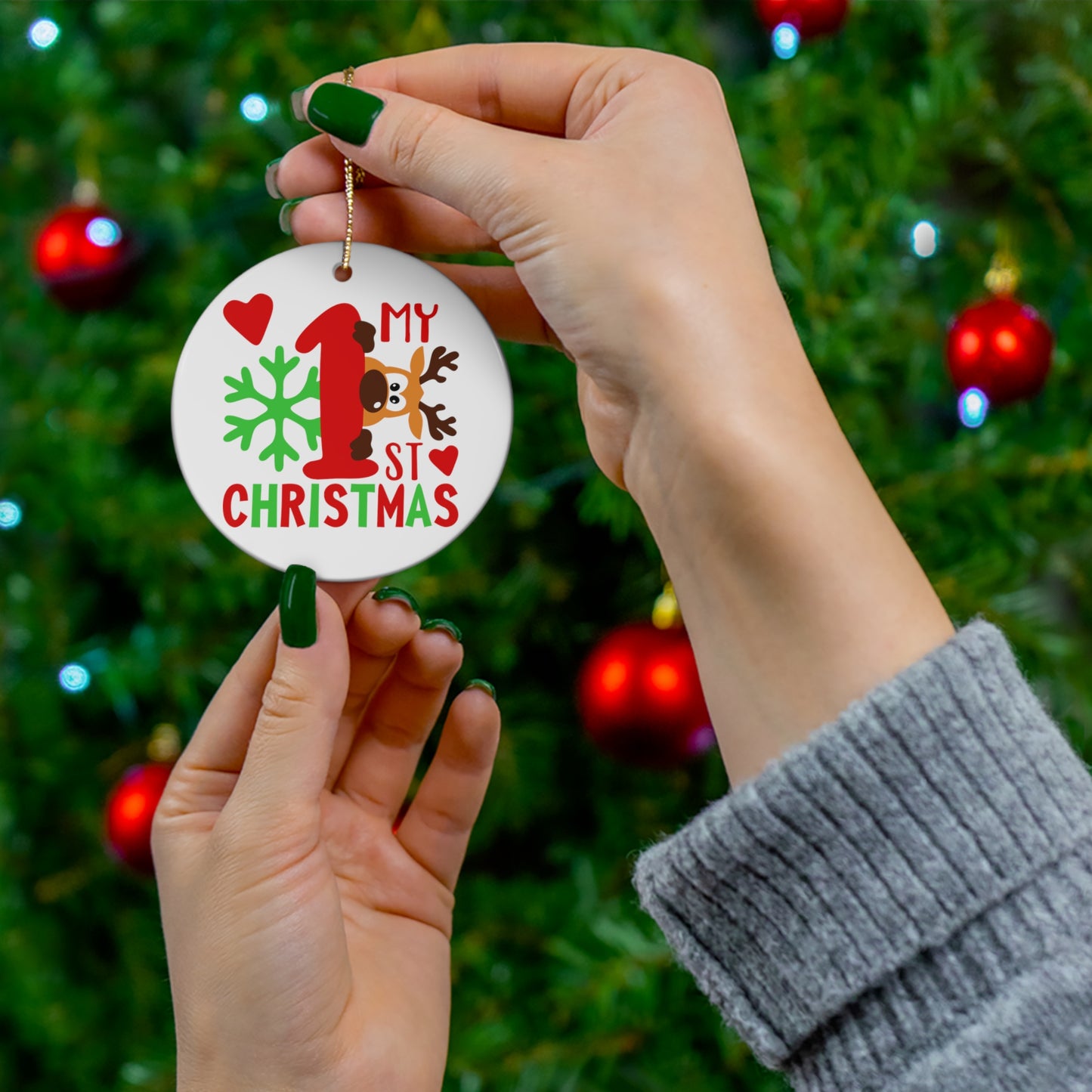 My 1st Christmas, Ceramic Ornament