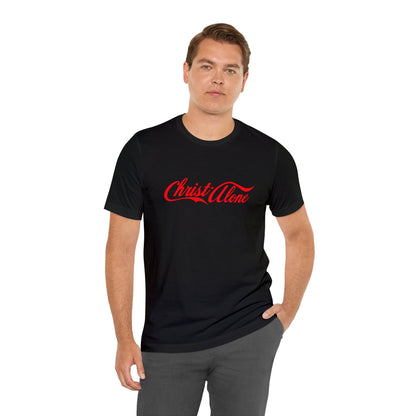 Christ Alone Cola Style T-Shirt