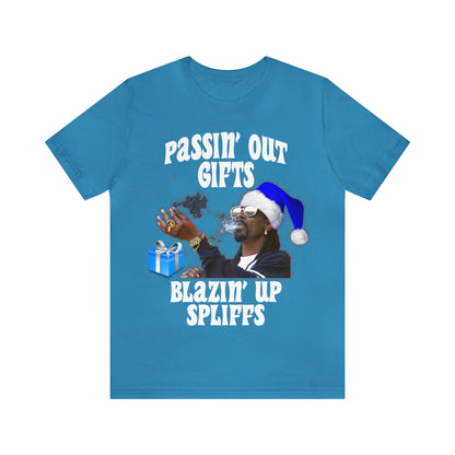 Snoop Dogg Gifts & Spliffs T-shirt, Xmas Tee, Funny Holiday Shirt,