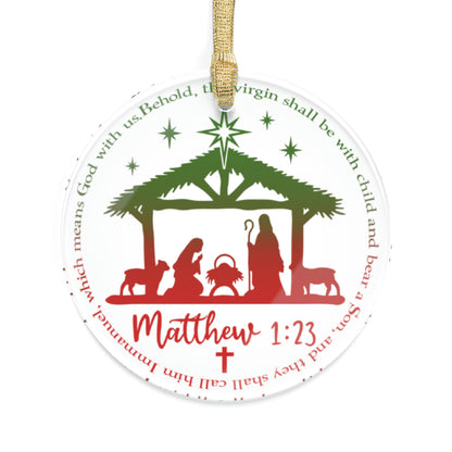 Matthew 1:23 - Acrylic Ornaments