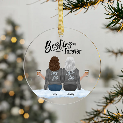 Personalized - Besties - Acrylic Ornaments