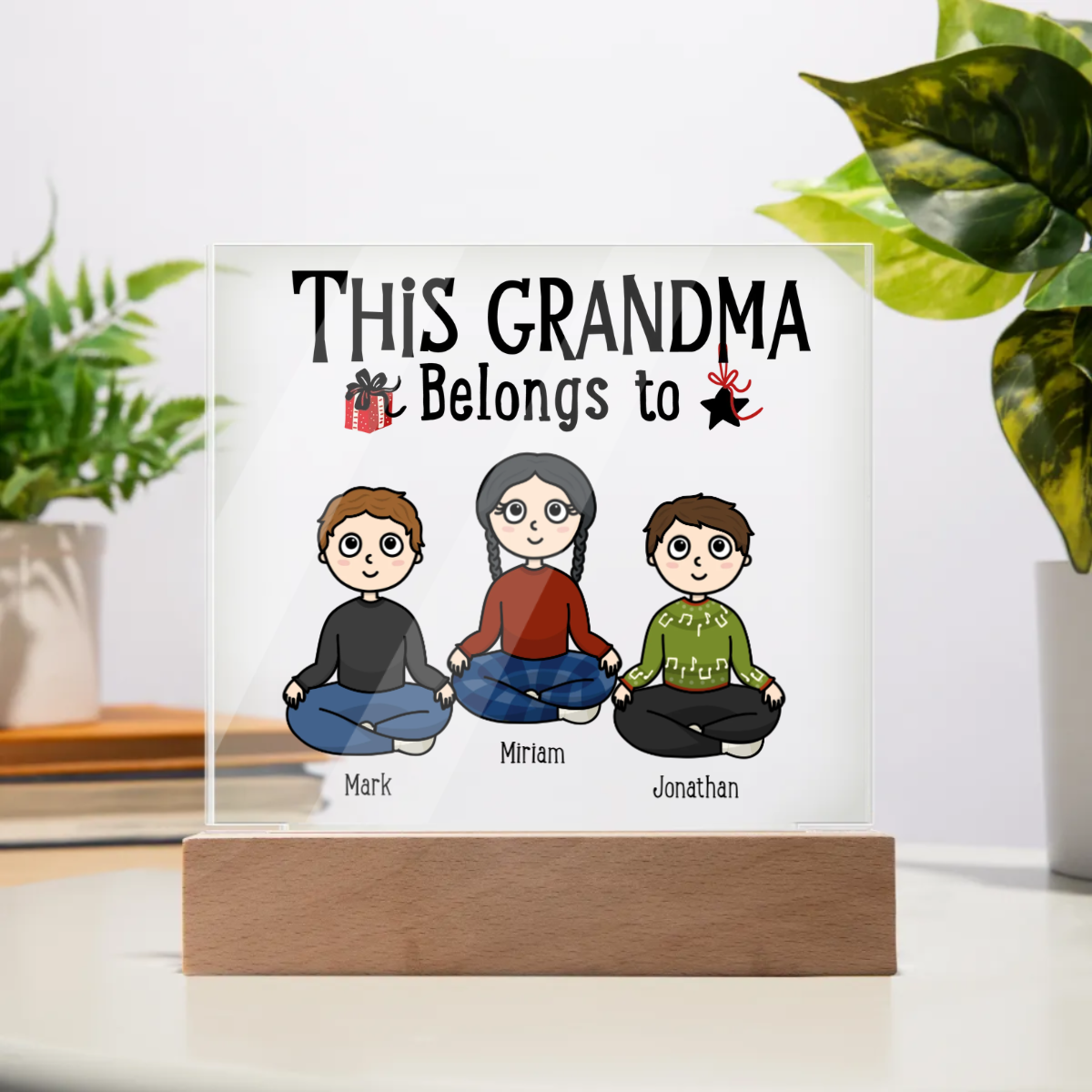 Personalized Grandma-Grandpa Acrylic Plaque