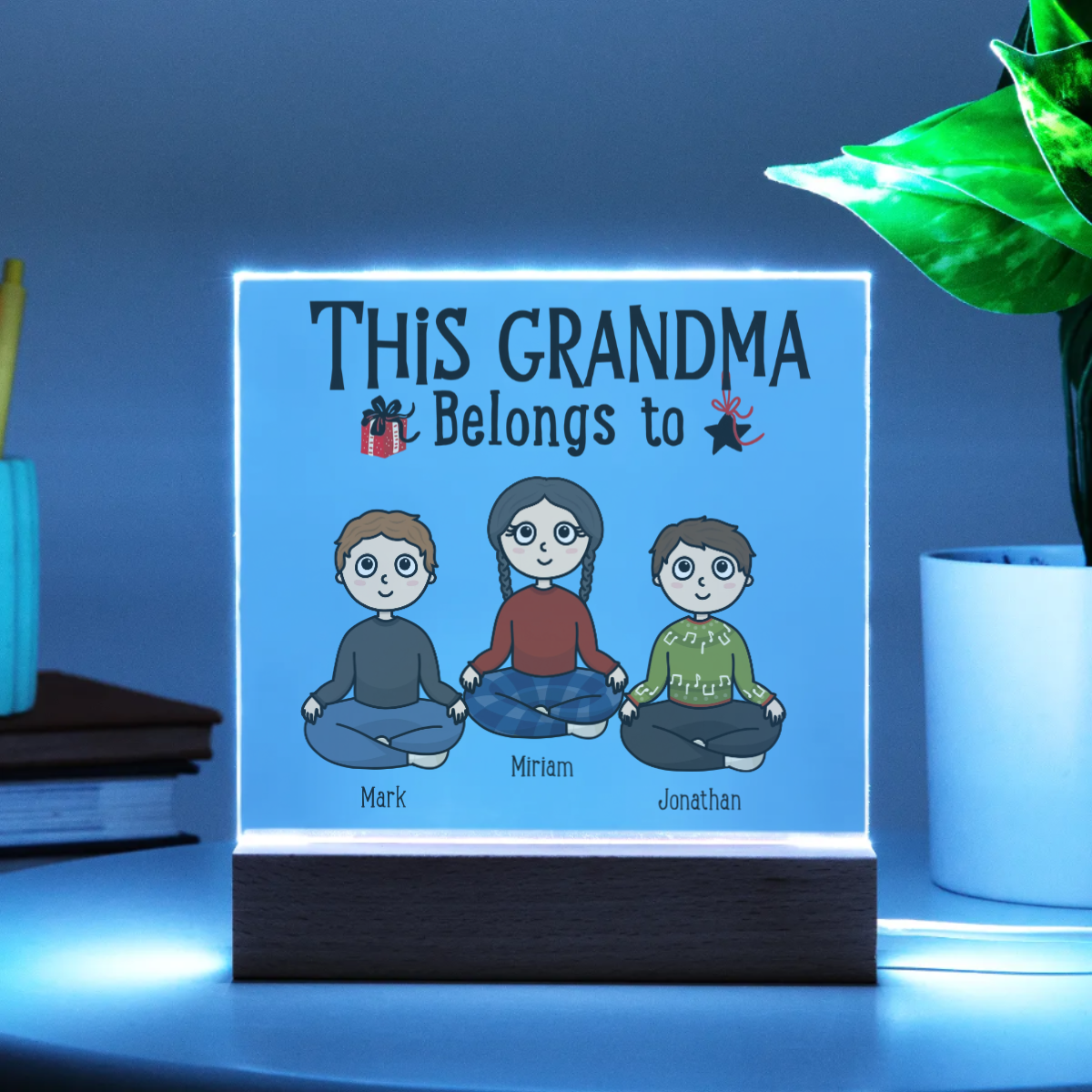 Personalized Grandma-Grandpa Acrylic Plaque