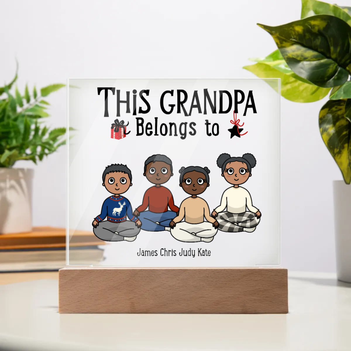 Personalized Grandma-Grandpa Acrylic Plaque