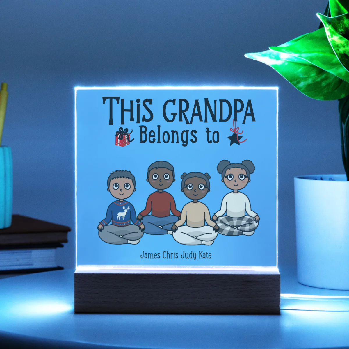 Personalized Grandma-Grandpa Acrylic Plaque