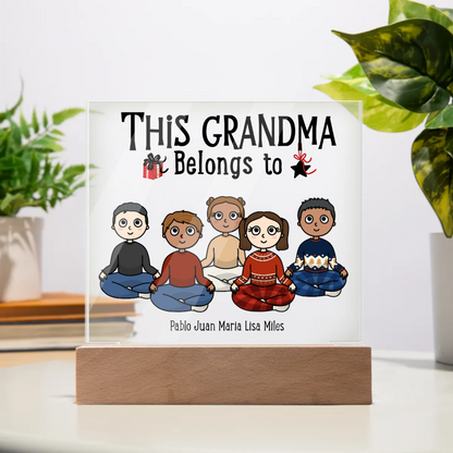 Personalized Grandma-Grandpa Acrylic Plaque