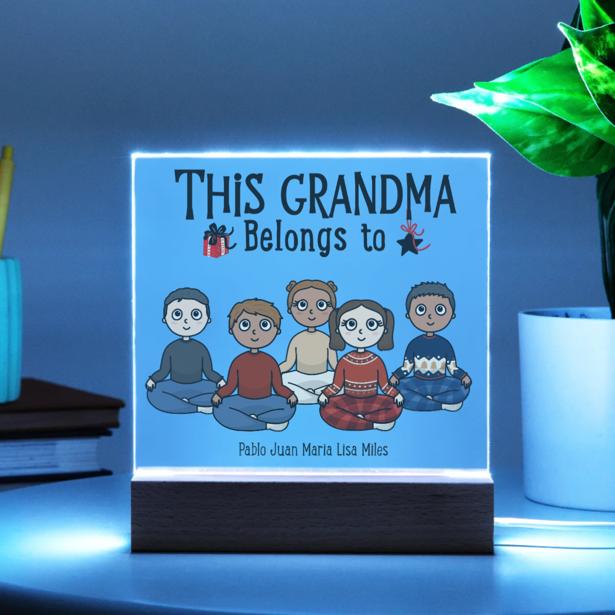 Personalized Grandma-Grandpa Acrylic Plaque