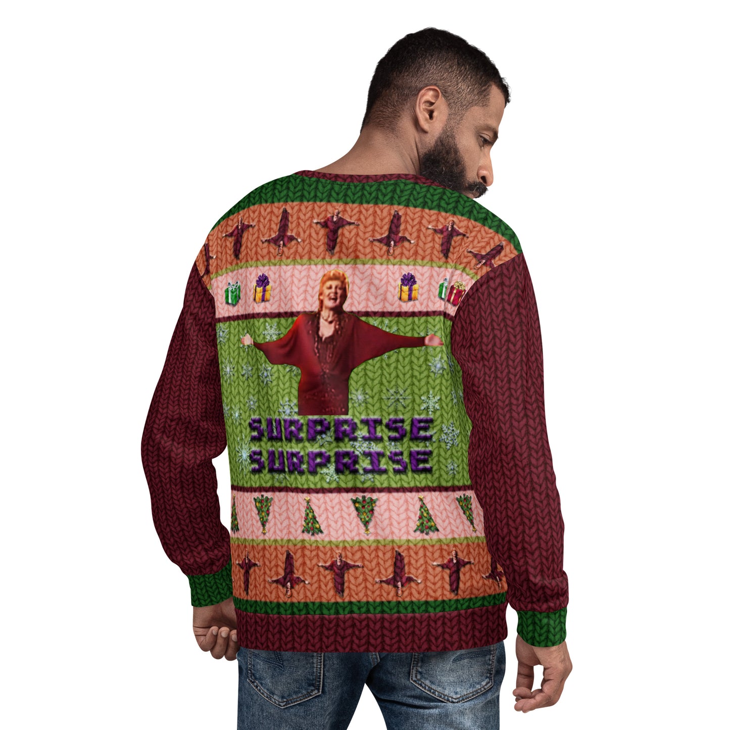 Surprise Surprise Meme Ugly Sweater Holiday Sweatshirt