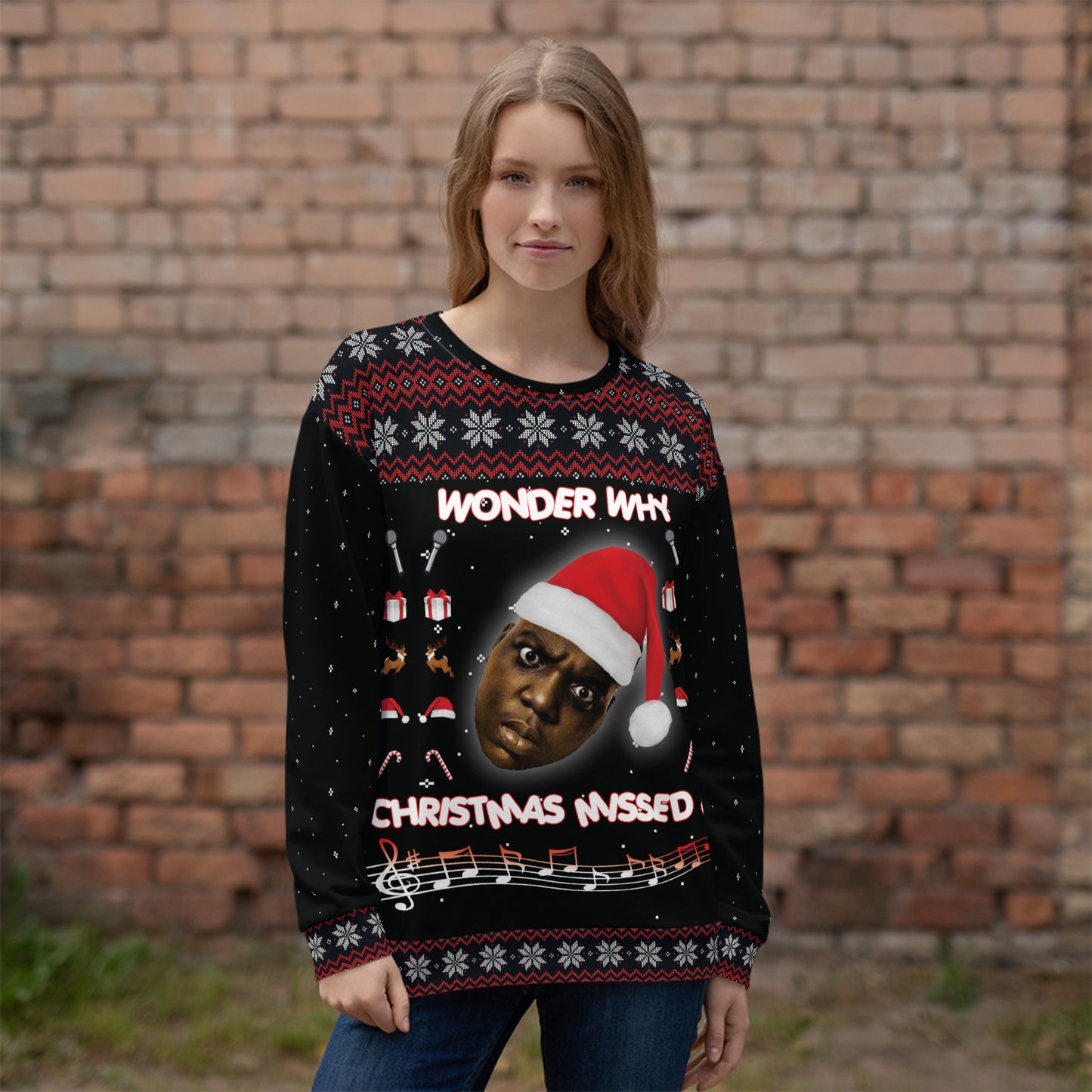 Biggie Smalls Ugly Sweater