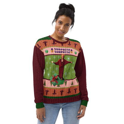 Surprise Surprise Meme Ugly Sweater Holiday Sweatshirt