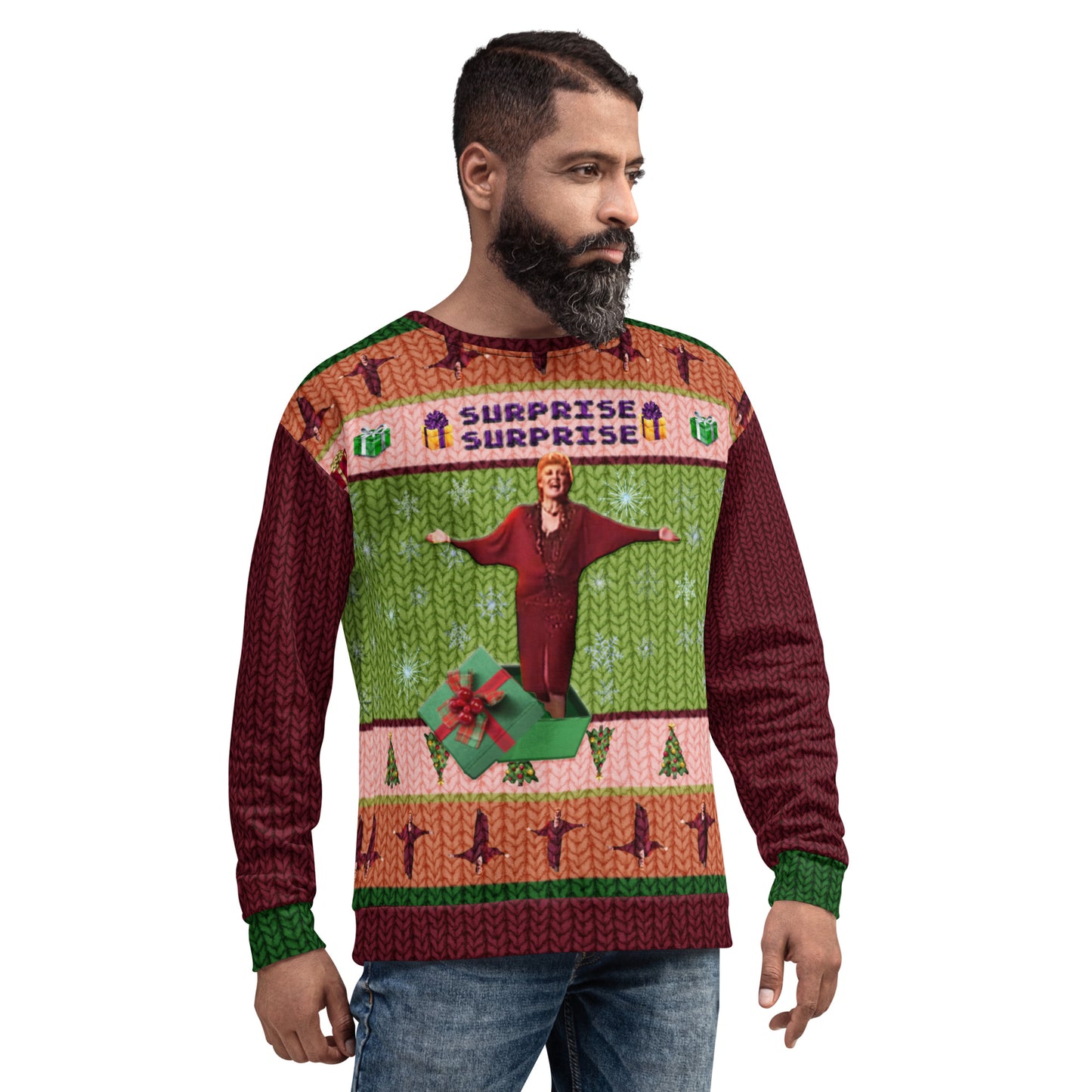 Surprise Surprise Meme Ugly Sweater Holiday Sweatshirt