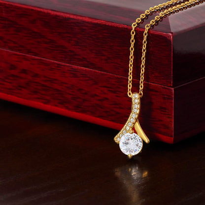 Gift for Daughter - from Dad, Alluring Beauty Necklace (Yellow Gold)